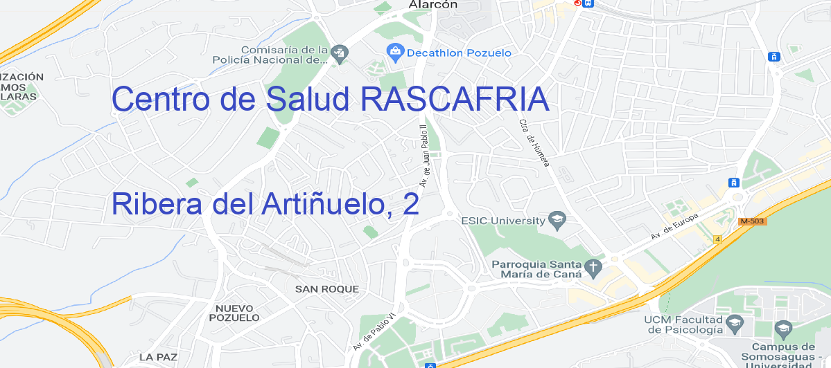 Oficina Calle Ribera del Artiñuelo, 2 en Rascafría - Centro de Salud