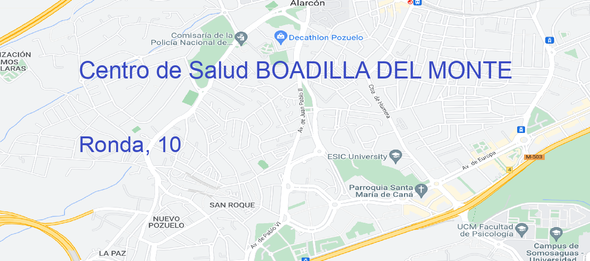 Oficina Calle Ronda, 10 en Boadilla del Monte - Centro de Salud