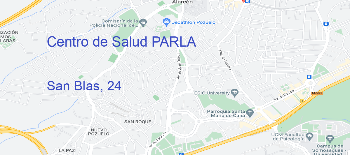 Oficina Calle San Blas, 24 en Parla - Centro de Salud