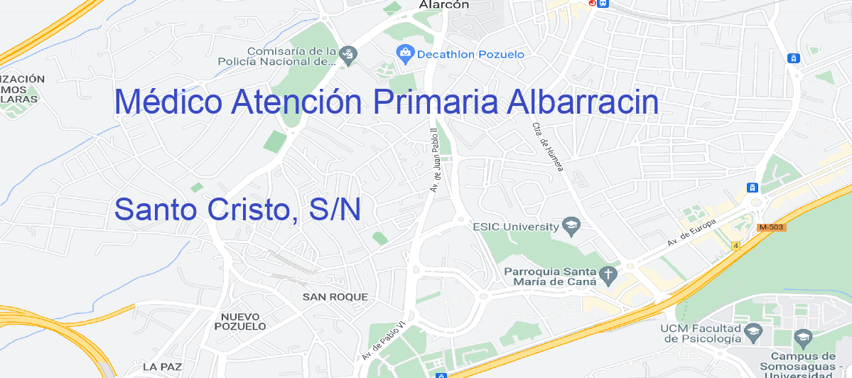 Oficina Calle Santo Cristo, S/N en Albarracín - Médico Atención Primaria