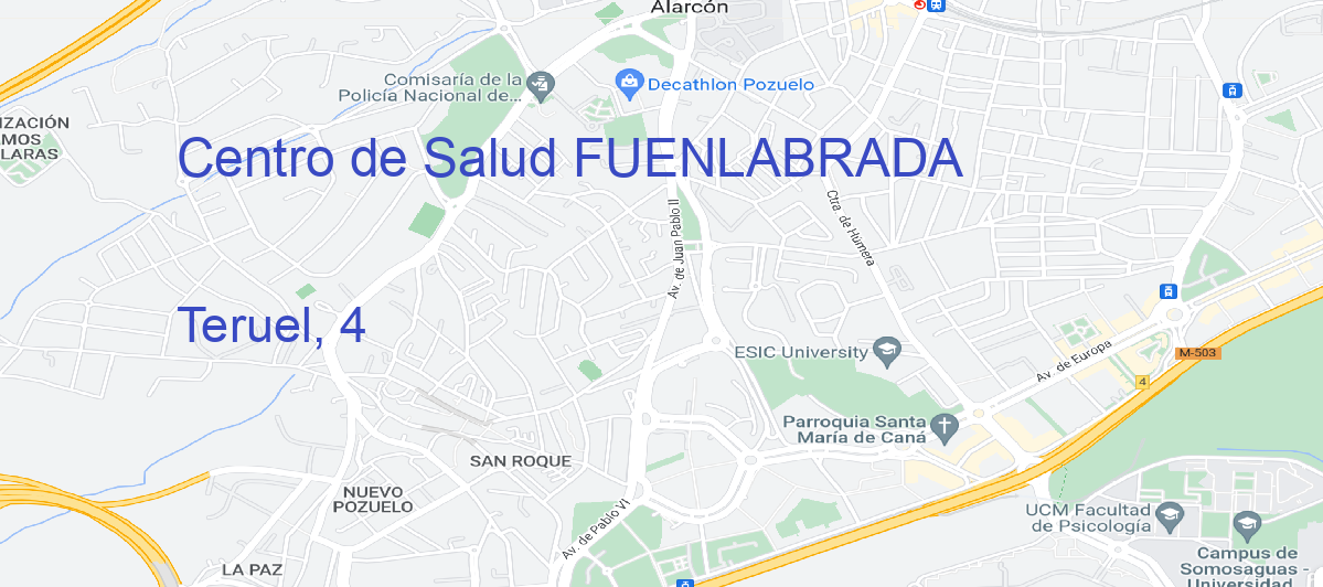 Oficina Calle Teruel, 4 en Fuenlabrada - Centro de Salud