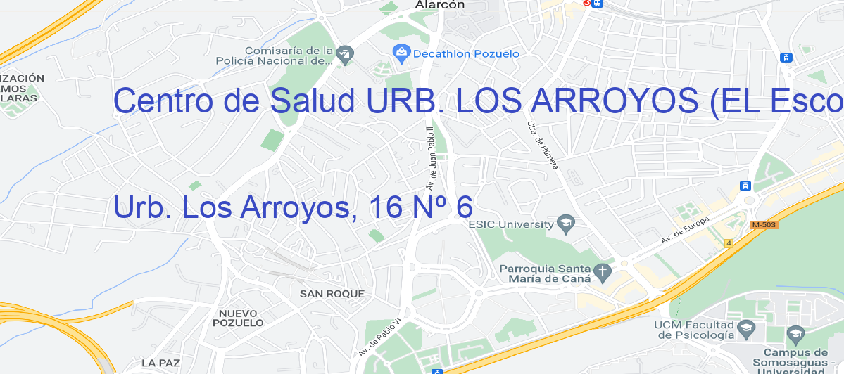 Oficina Calle Urb. Los Arroyos, 16 Nº 6 en Urb. Los Arroyos (El Escorial) - Centro de Salud