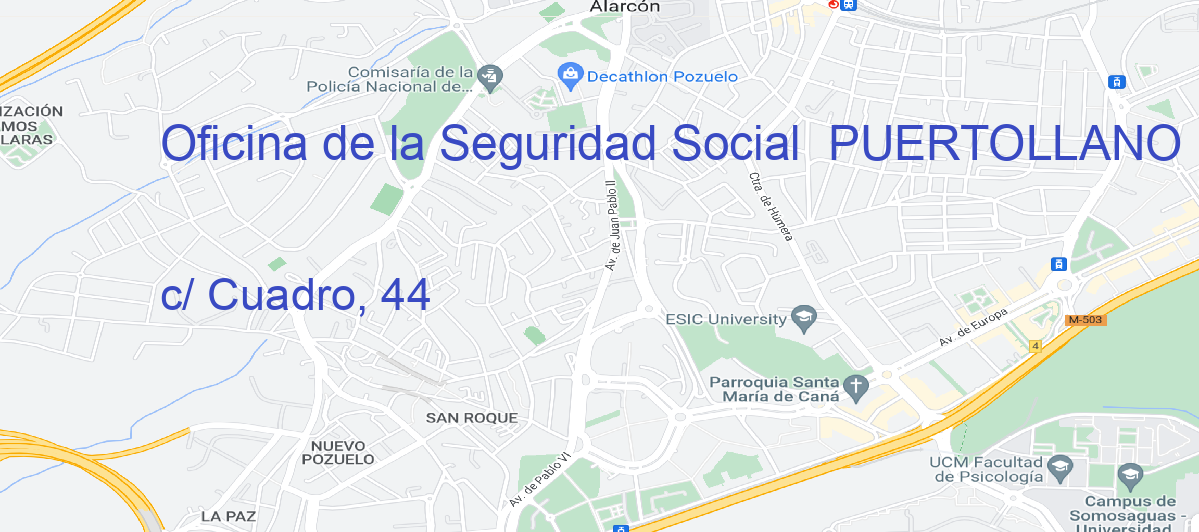 Oficina Calle c/ Cuadro, 44 en Puertollano - Oficina de la Seguridad Social 