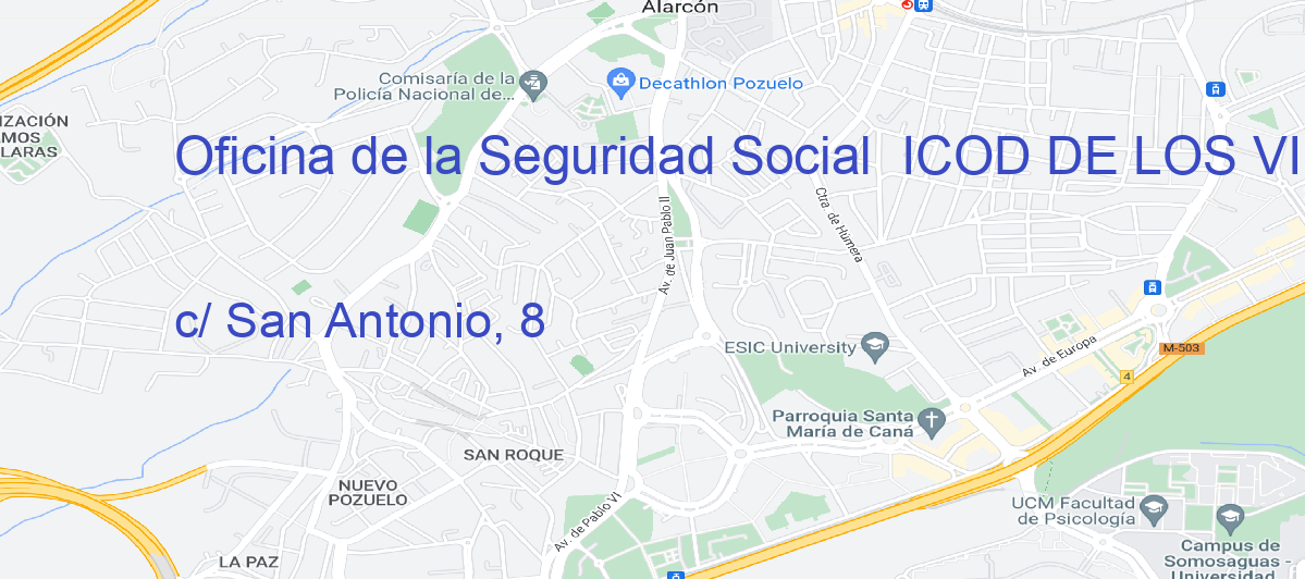 Oficina Calle c/ San Antonio, 8 en Icod de los Vinos - Oficina de la Seguridad Social 